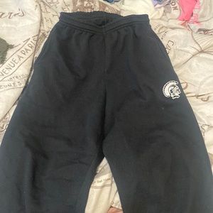 black Trojan joggers